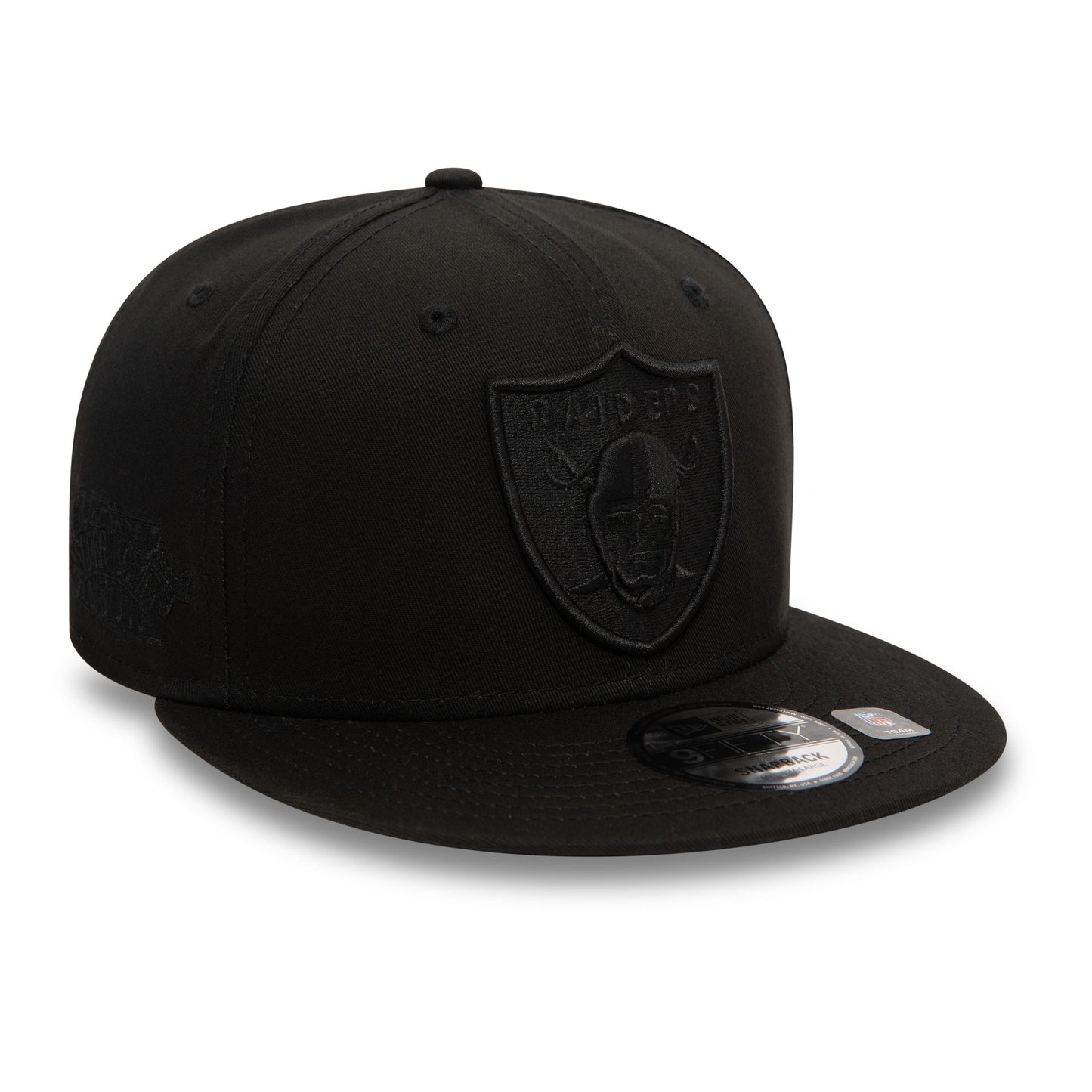 This is a Las Vegas Raiders Monochrome Black 9FIFTY Snapback Cap 3