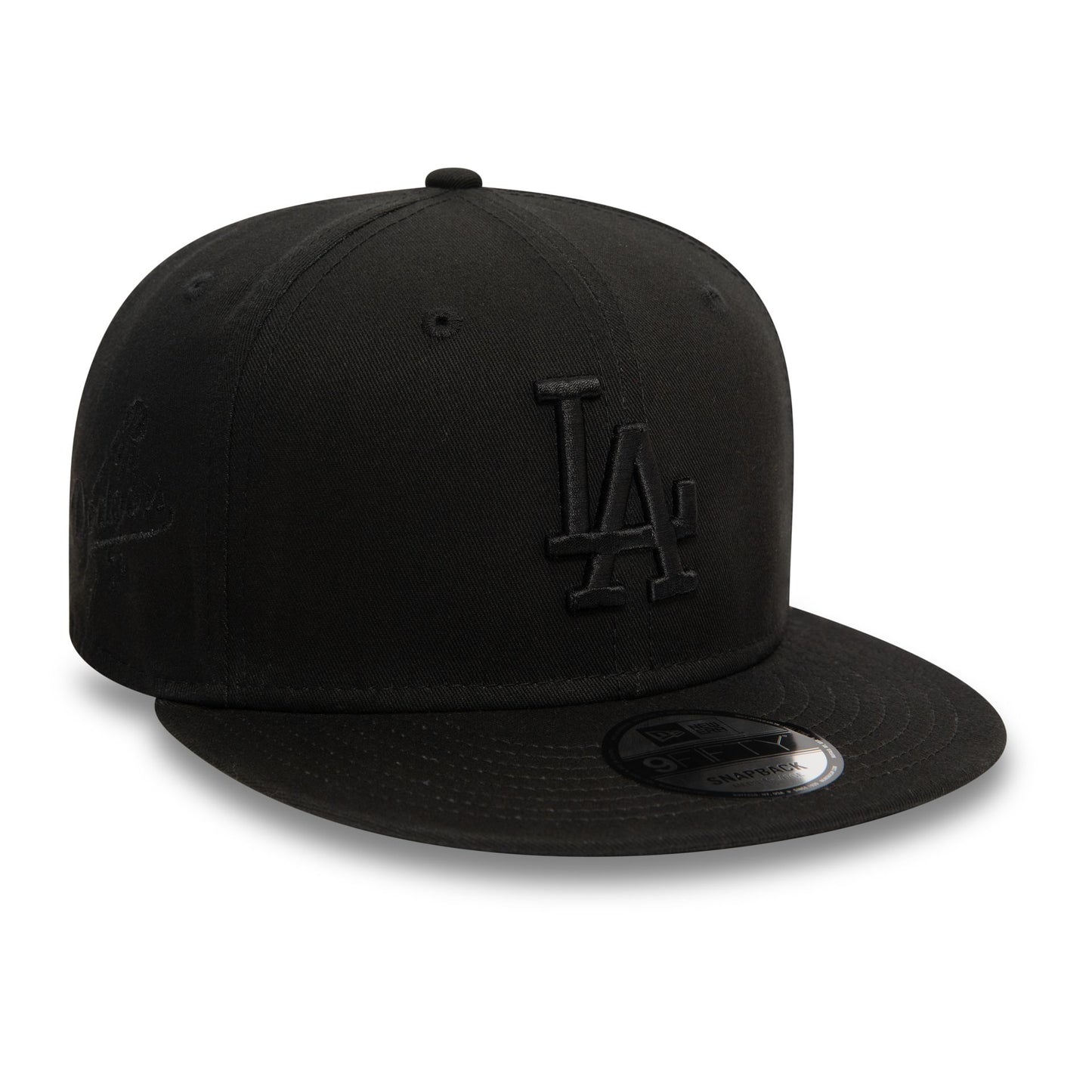 This is a LA Dodgers Monochrome Black 9FIFTY Snapback Cap 3