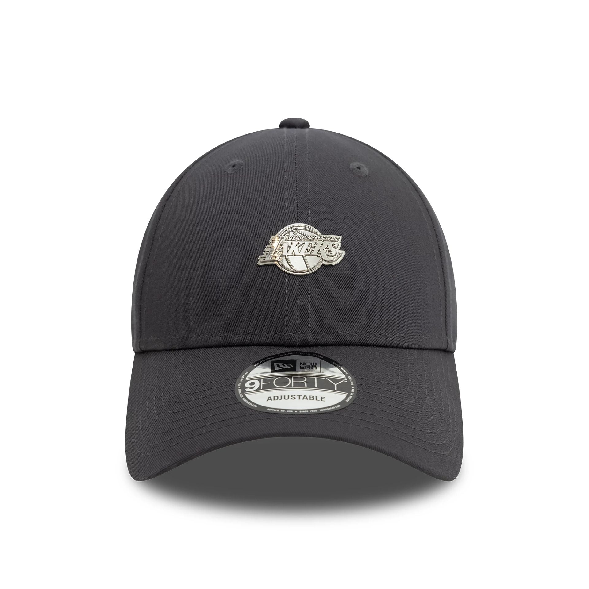 This is a LA Lakers Metallic Pin Dark Grey 9FORTY Adjustable Cap 3