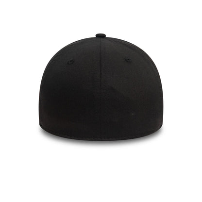 This is a Las Vegas Raiders Monochrome Black 39THIRTY Stretch Fit Cap 3