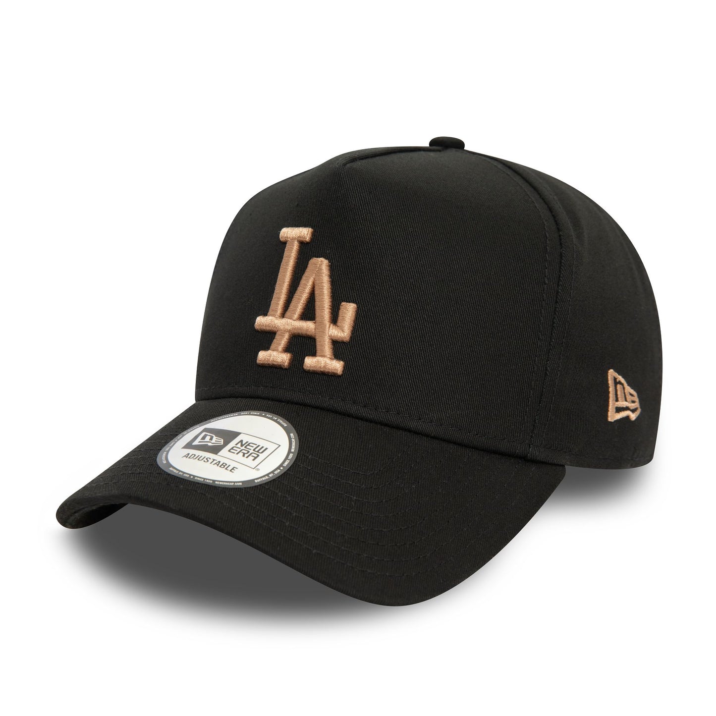 This is a LA Dodgers League Essential Black 9FORTY E-Frame Adjustable Cap 1