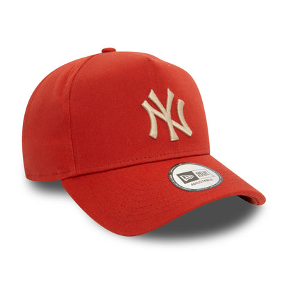 This is a New York Yankees League Essential Red 9FORTY E-Frame Adjustable Cap 3