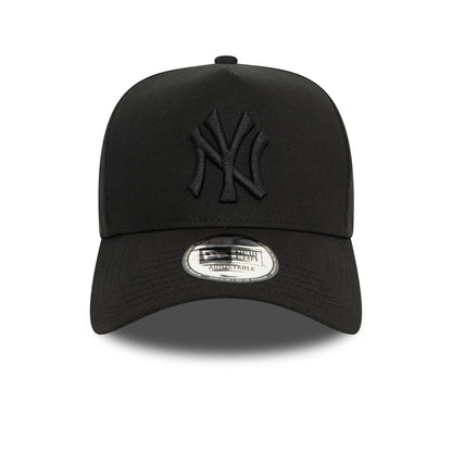 This is a New York Yankees Monochrome Black 9FORTY E-Frame Adjustable Cap 2