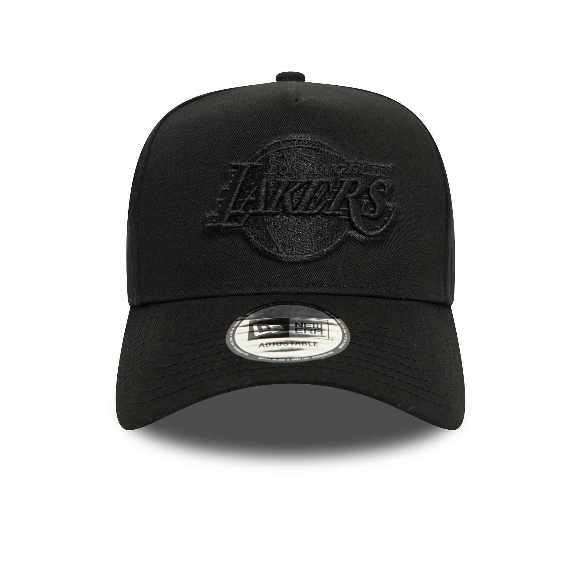 This is a LA Lakers Monochrome Black 9FORTY E-Frame Adjustable Cap 2