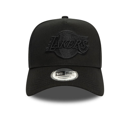 This is a LA Lakers Monochrome Black 9FORTY E-Frame Adjustable Cap 2