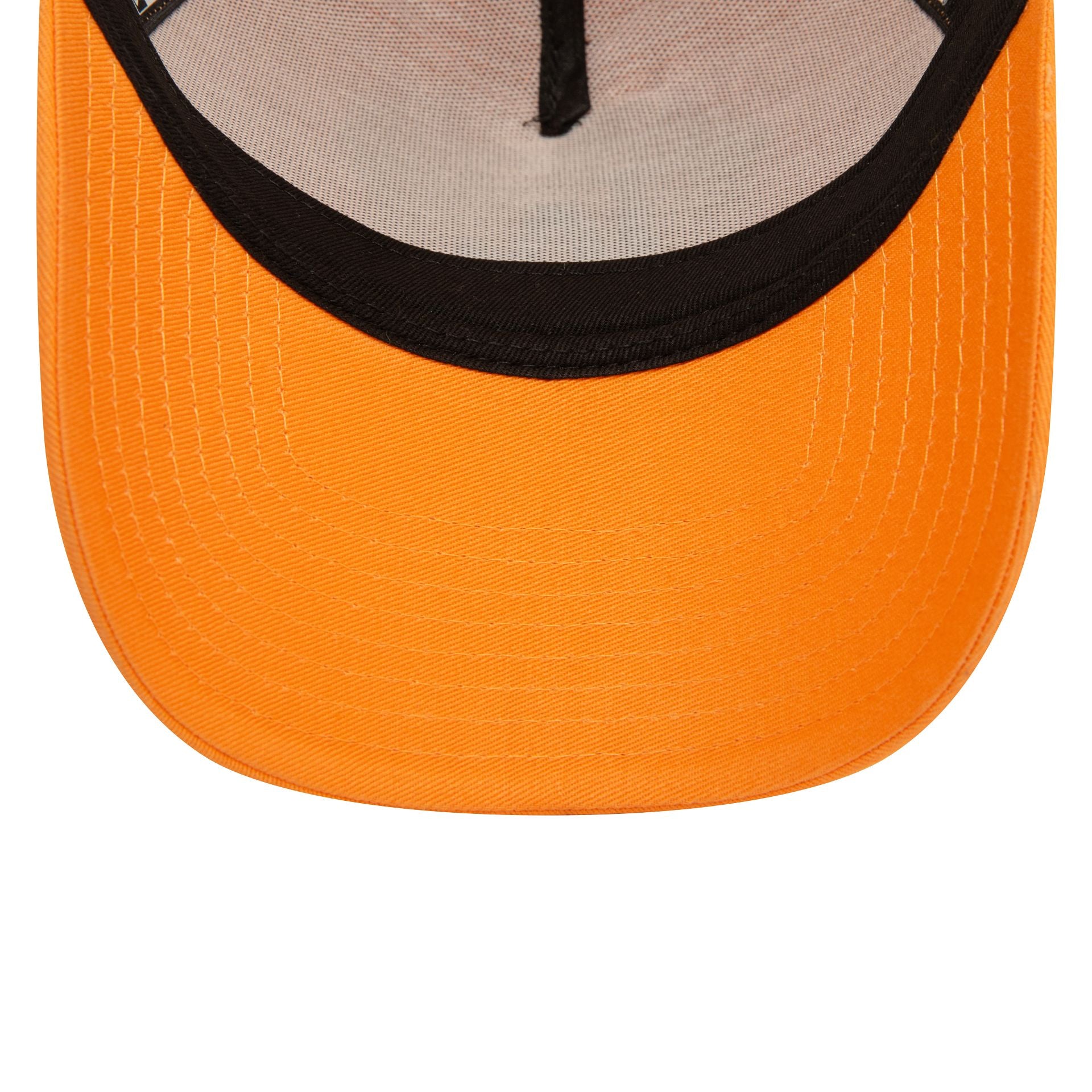 This is a LA Dodgers League Essential Orange 9FORTY E-Frame Adjustable Trucker Cap 5