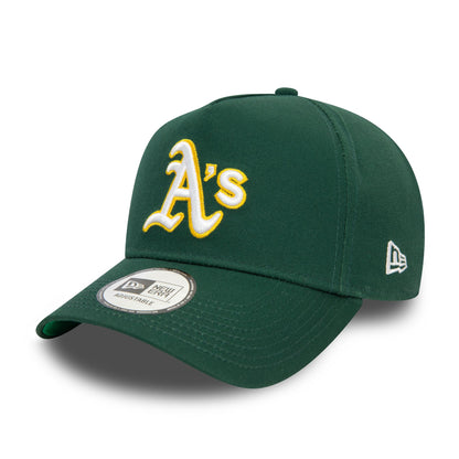 This is a Oakland Athletics MLB Side Patch Dark Green 9FORTY E-Frame Adjustable Cap 1