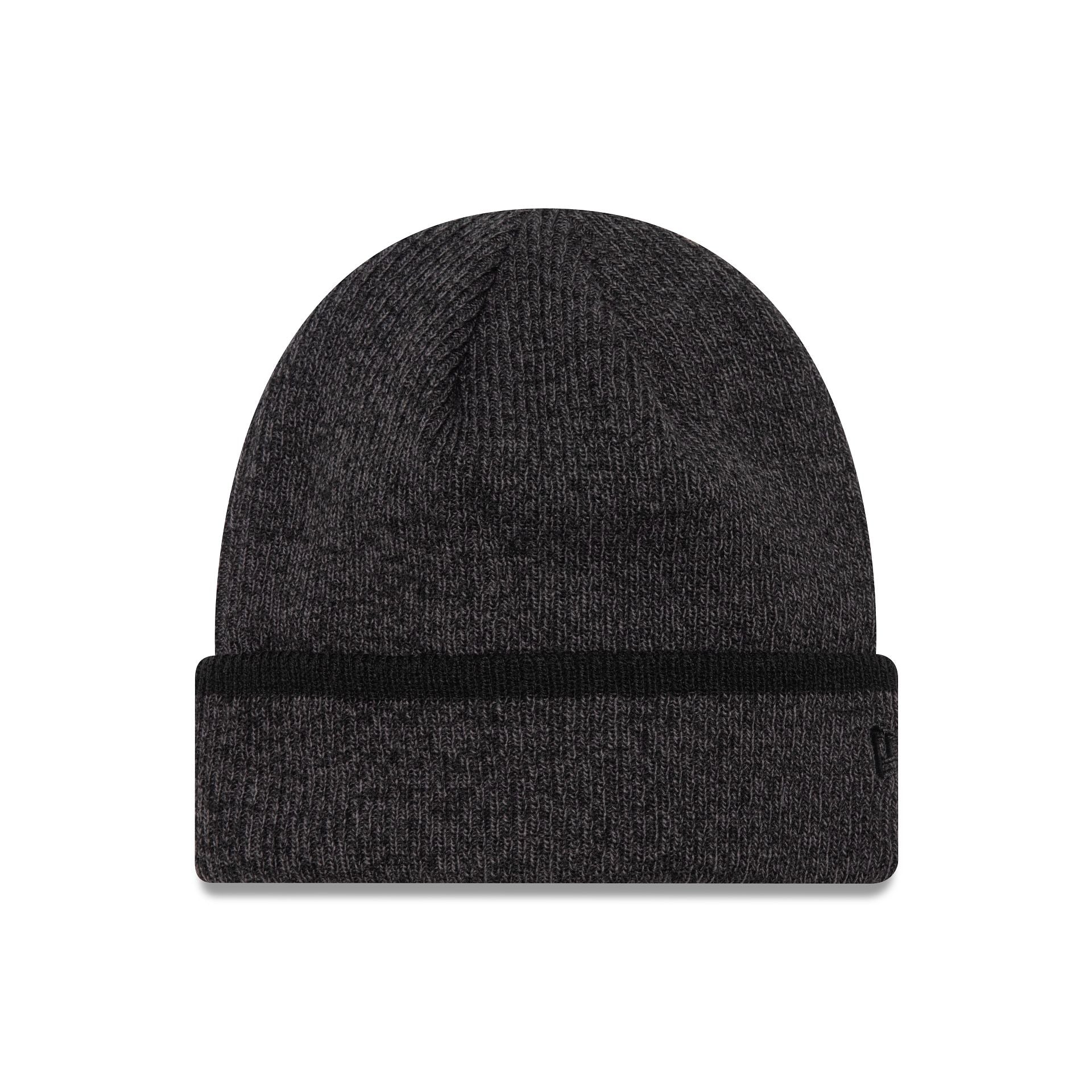 This is a New Era Dark Grey Cuff Knit Beanie Hat 2