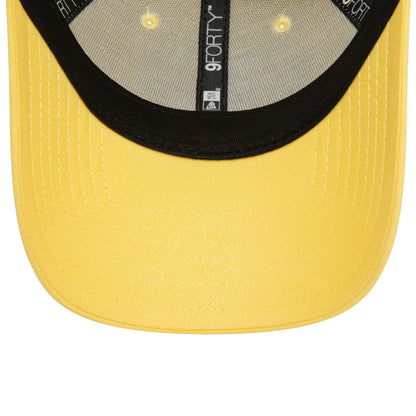 This is a LA Dodgers Womens League Essential Pastel Yellow 9FORTY Adjustable Cap 5