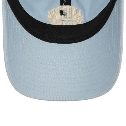 This is a New Era Womens Washed Pastel Blue 9TWENTY Adjustable Cap 5