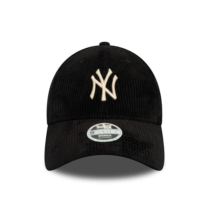 This is a New York Yankees Womens Cord Black 9FORTY Adjustable Cap 2