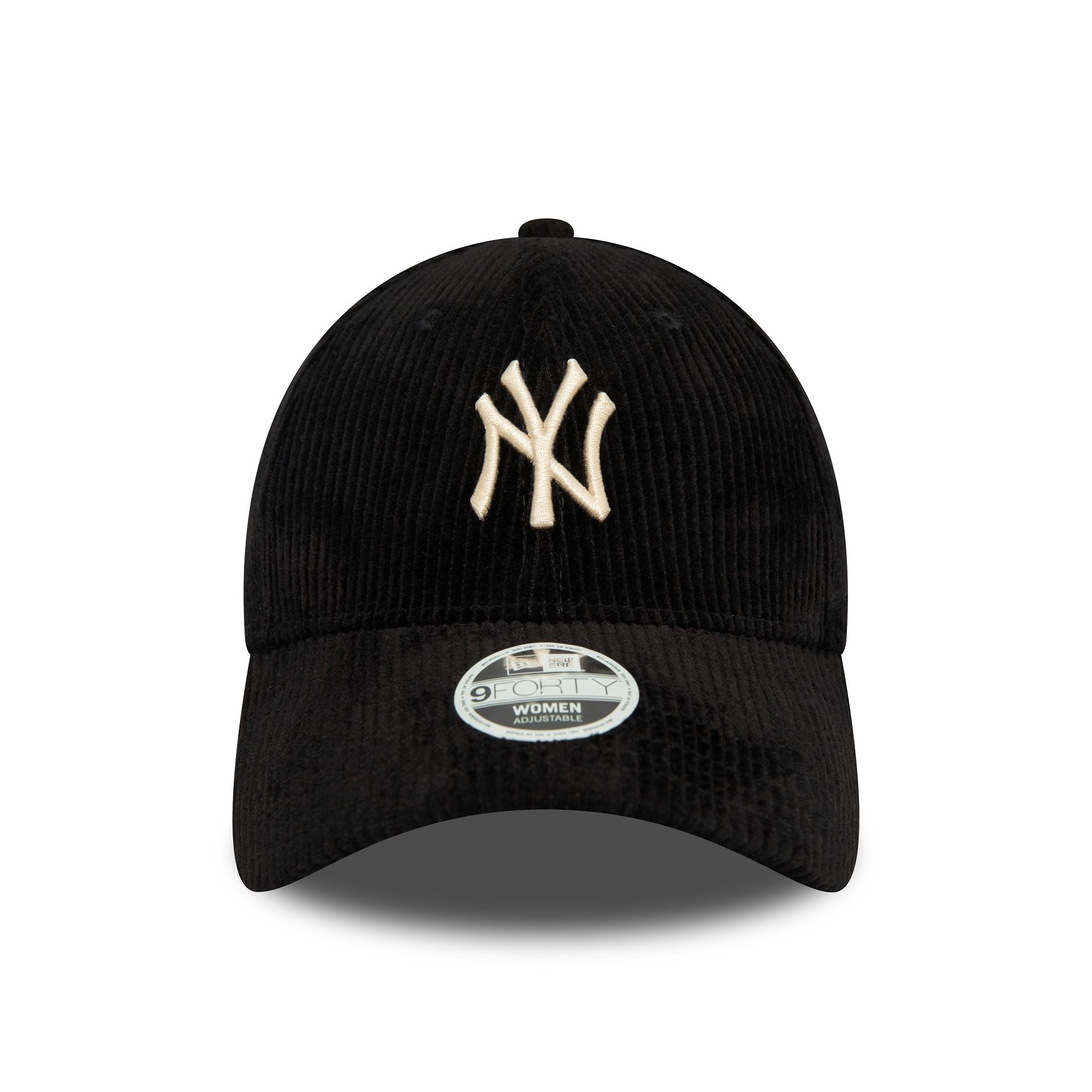 This is a New York Yankees Womens Cord Black 9FORTY Adjustable Cap 2