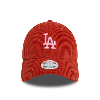 This is a LA Dodgers Womens Cord Red 9FORTY Adjustable Cap 2