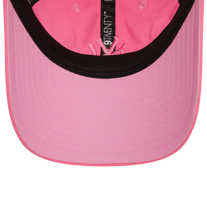 This is a New York Yankees Womens Nylon Pastel Pink 9TWENTY Adjustable Cap 5