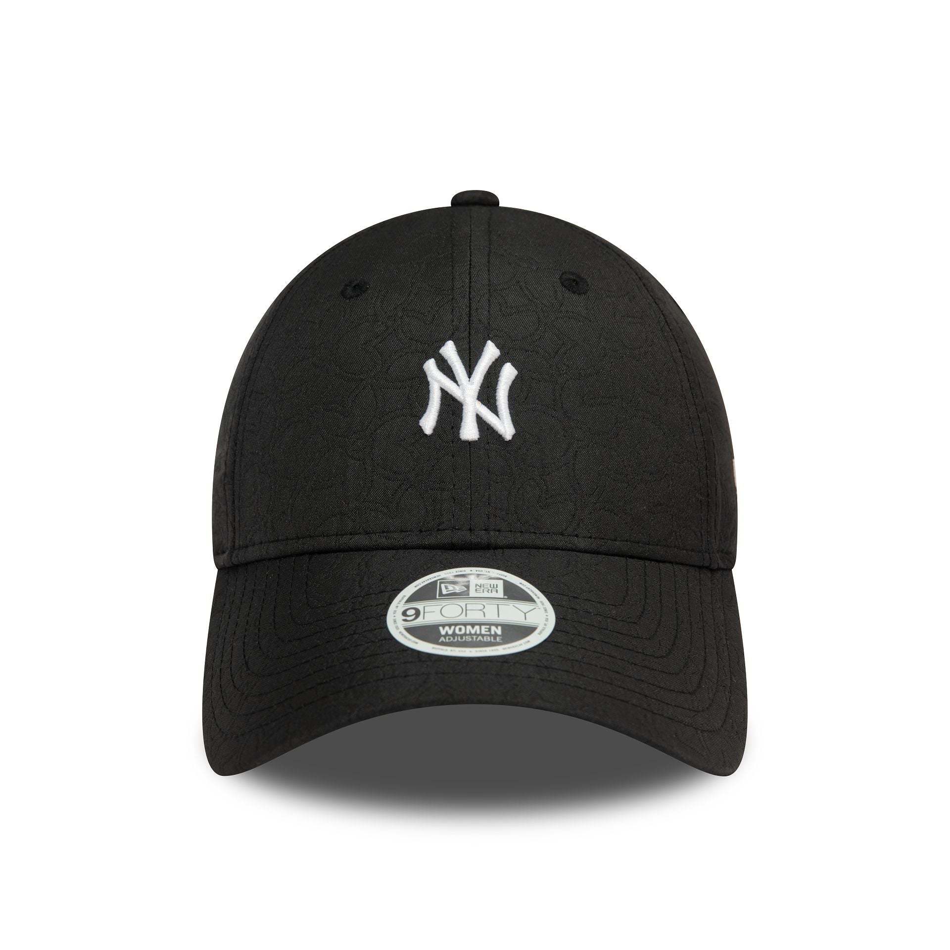 This is a New York Yankees Womens Jacquard Black 9FORTY Adjustable Cap 2