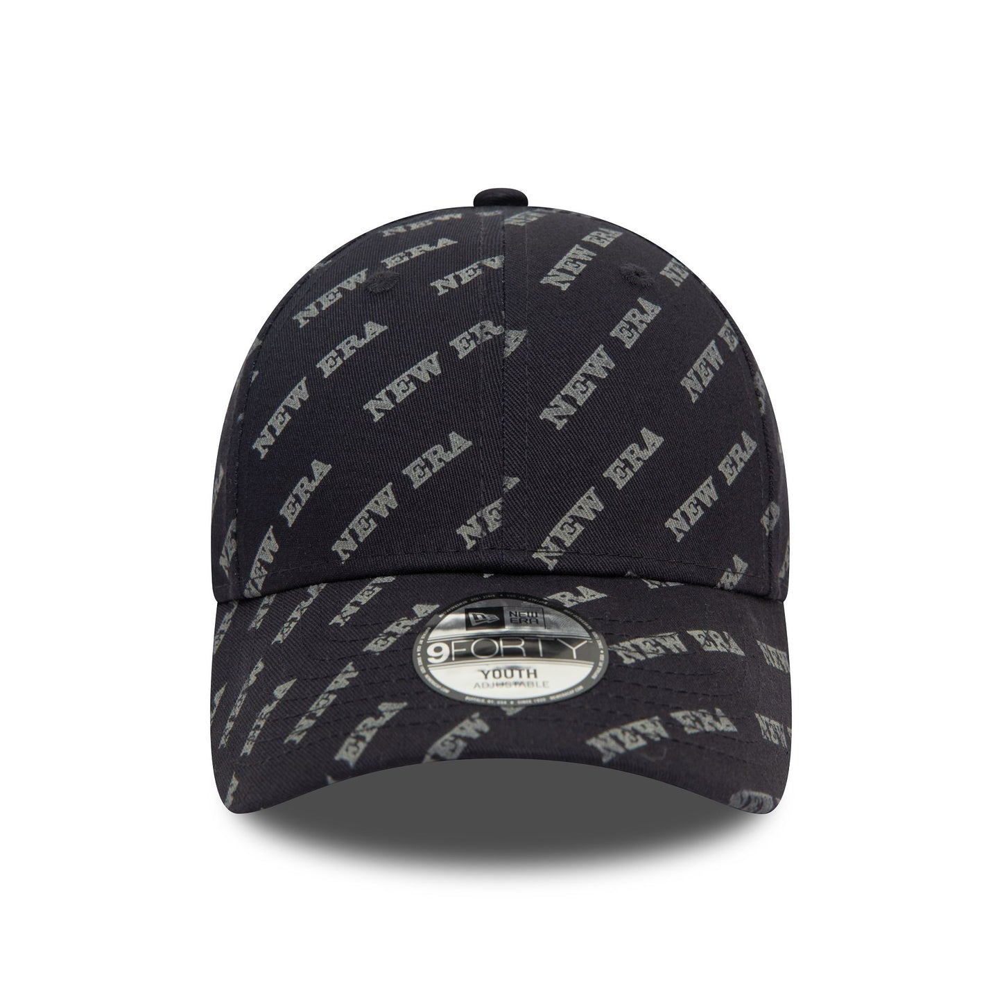 This is a New Era Youth Mono Navy 9FORTY Adjustable Cap 4