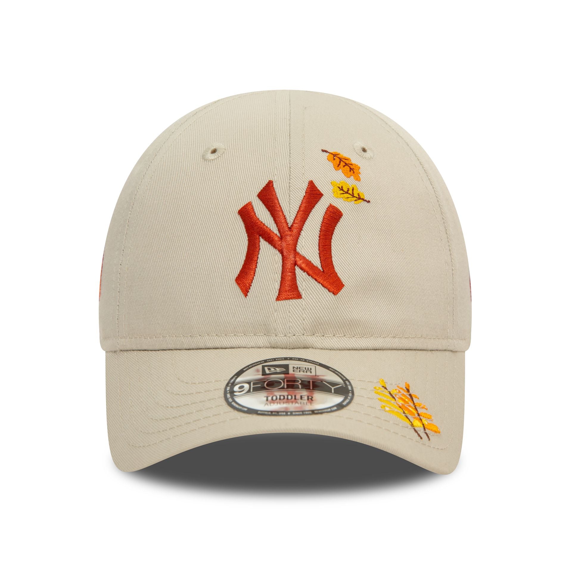 This is a New York Yankees Toddler Icon Light Beige 9FORTY Adjustable Cap 2