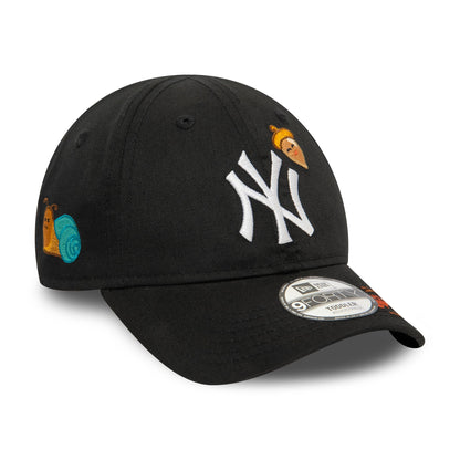 This is a New York Yankees Toddler Icon Black 9FORTY Adjustable Cap 3