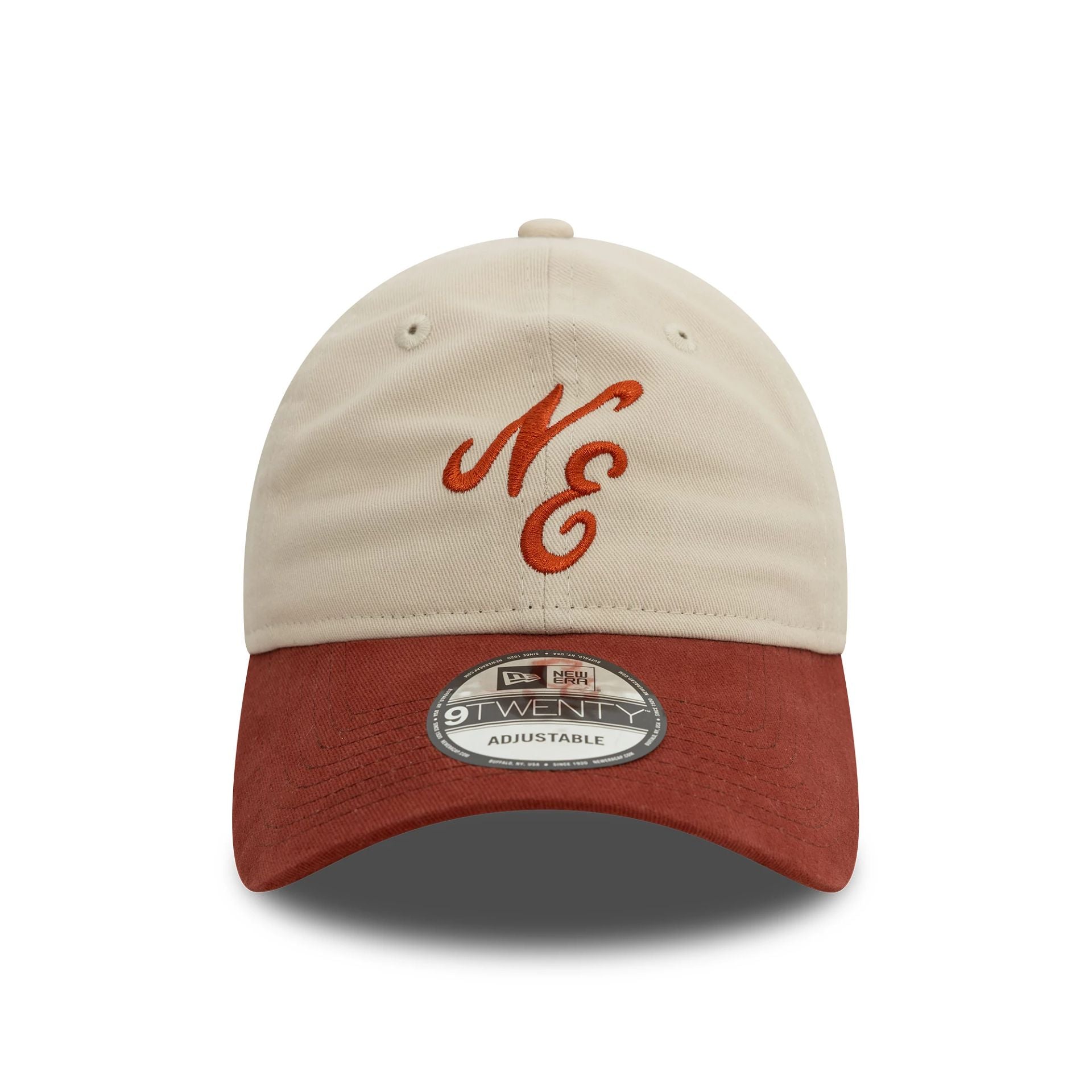 This is a New Era Peached Cotton Red 9TWENTY Adjustable Cap 2