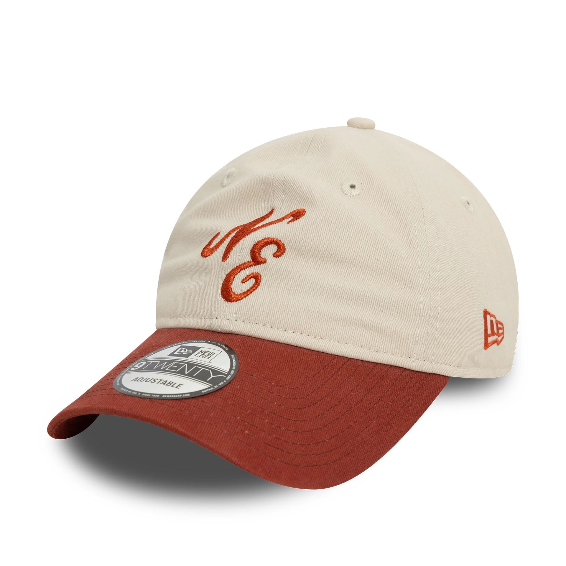 This is a New Era Peached Cotton Red 9TWENTY Adjustable Cap 1