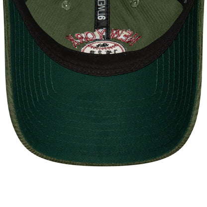 This is a New Era Cord Dark Green 9TWENTY Adjustable Cap 5