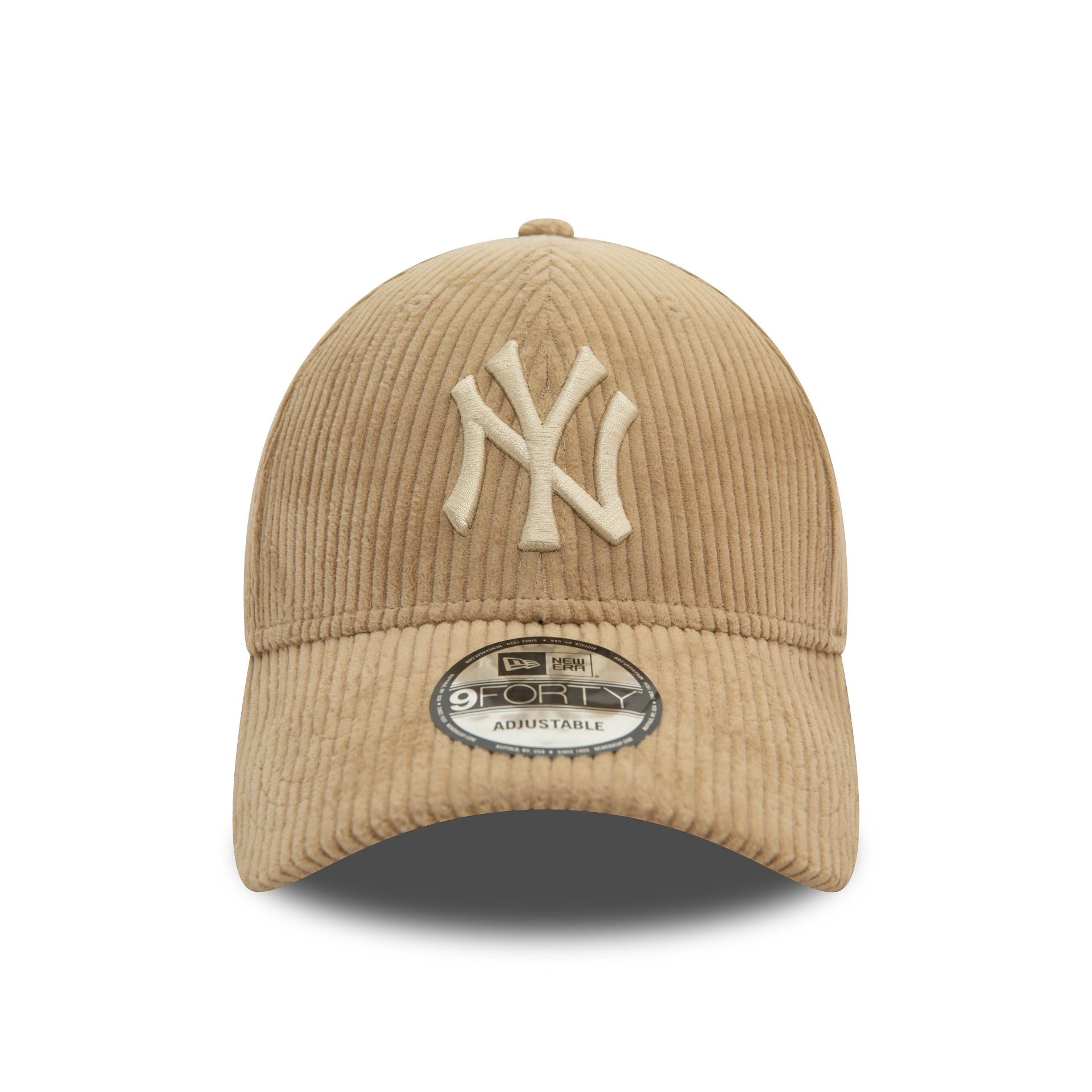 This is a New York Yankees Cord Beige 9FORTY Adjustable Cap 2