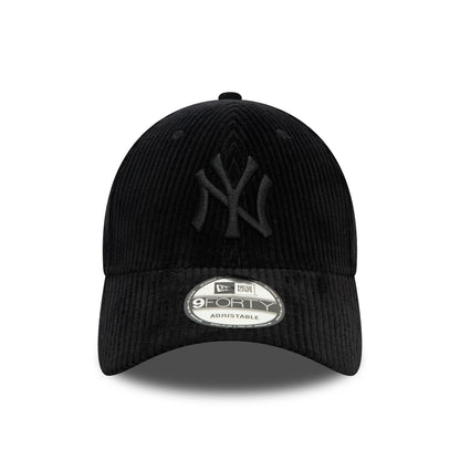 This is a New York Yankees Cord Black 9FORTY Adjustable Cap 2