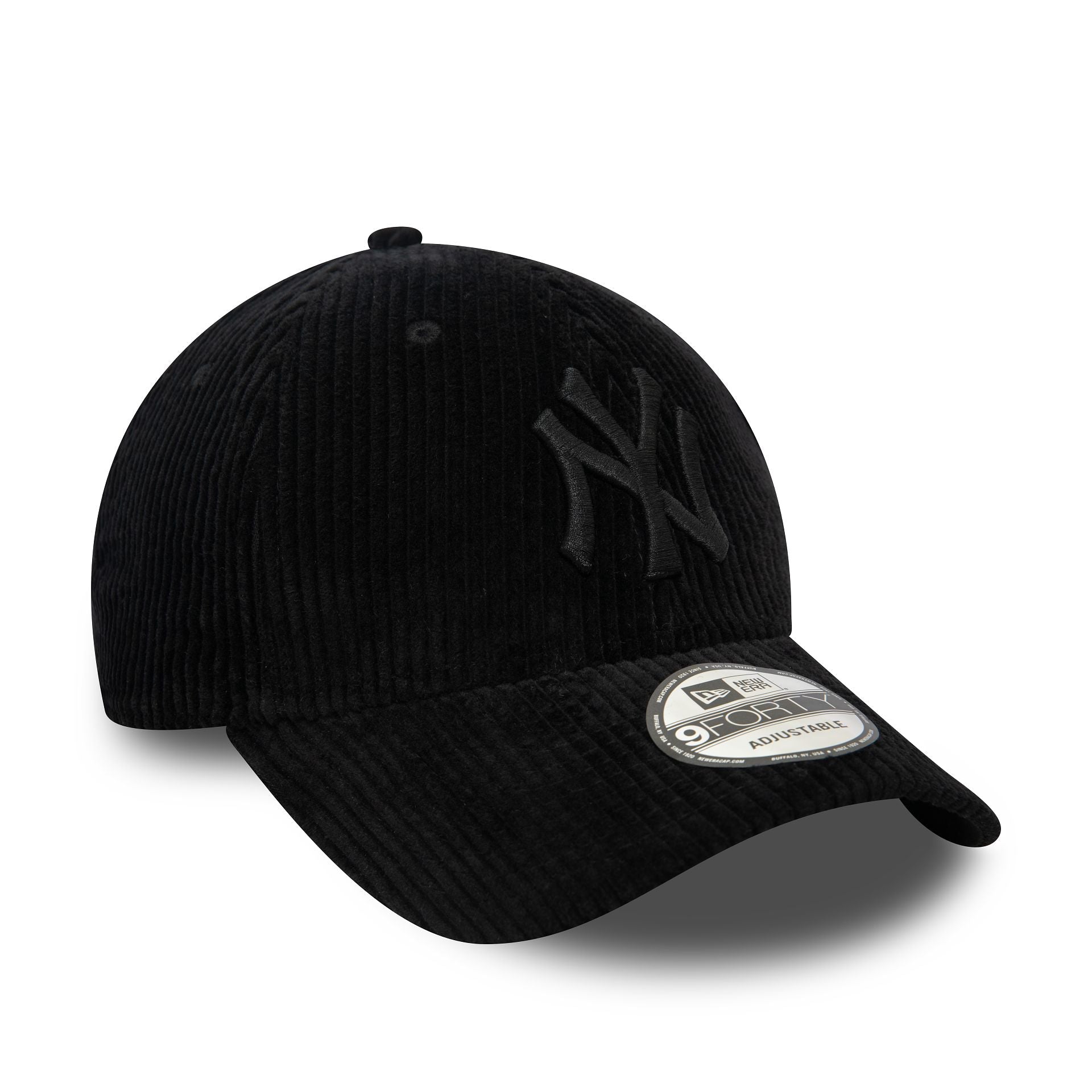 This is a New York Yankees Cord Black 9FORTY Adjustable Cap 1