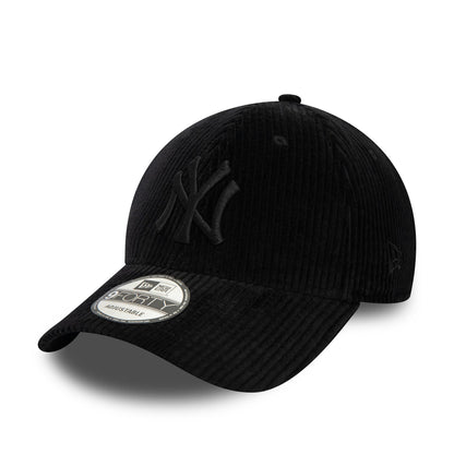 This is a New York Yankees Cord Black 9FORTY Adjustable Cap 4