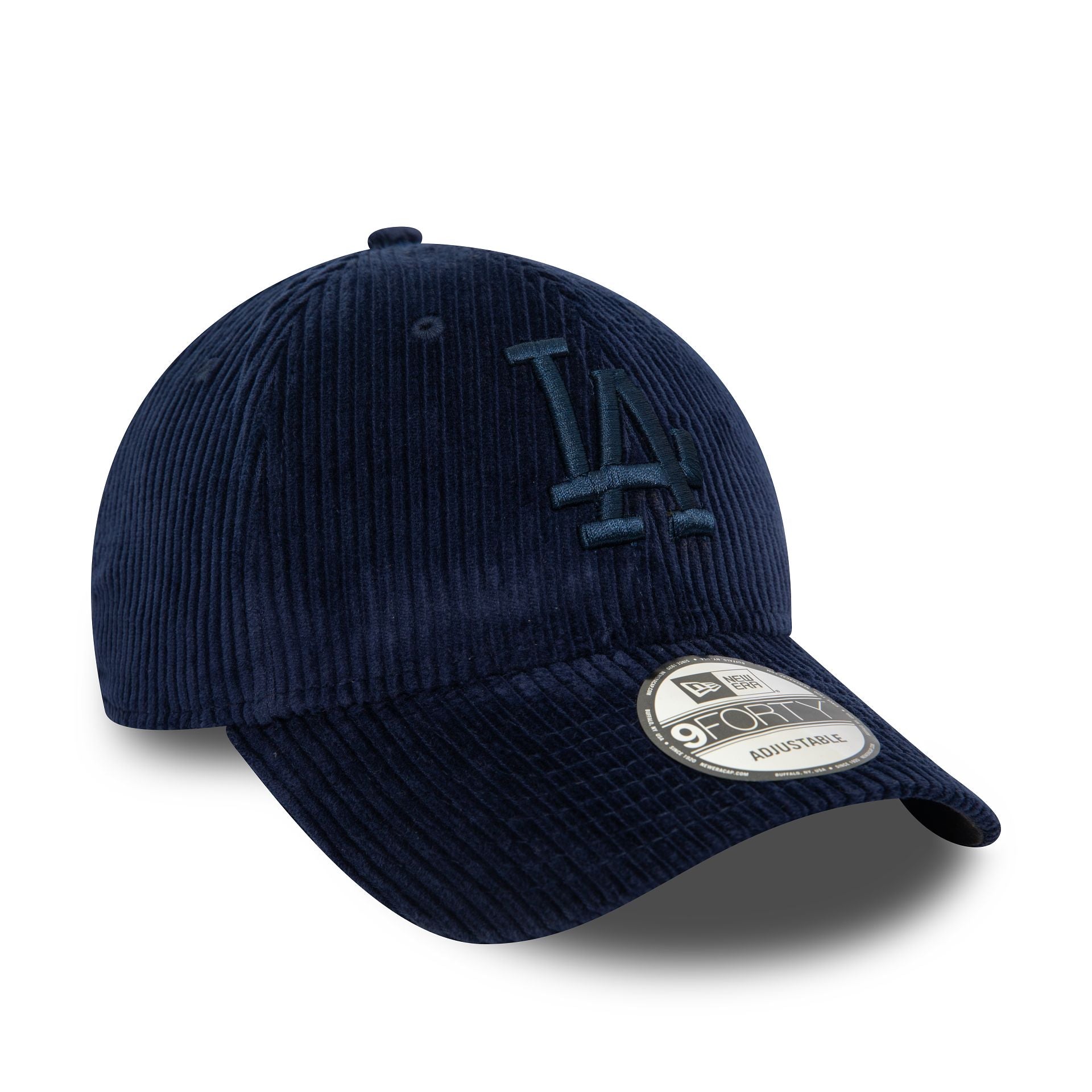 This is a LA Dodgers Cord Navy 9FORTY Adjustable Cap 1