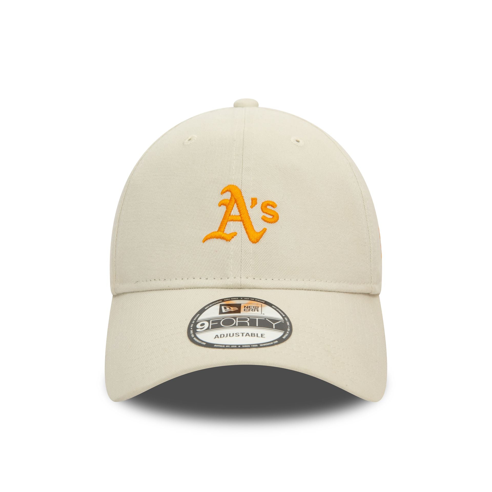 This is a Oakland Athletics Washed Open White 9FORTY Adjustable Cap 2