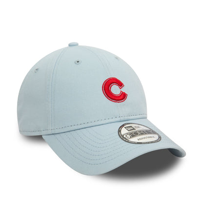 This is a Chicago Cubs Washed Pastel Blue 9FORTY Adjustable Cap 3