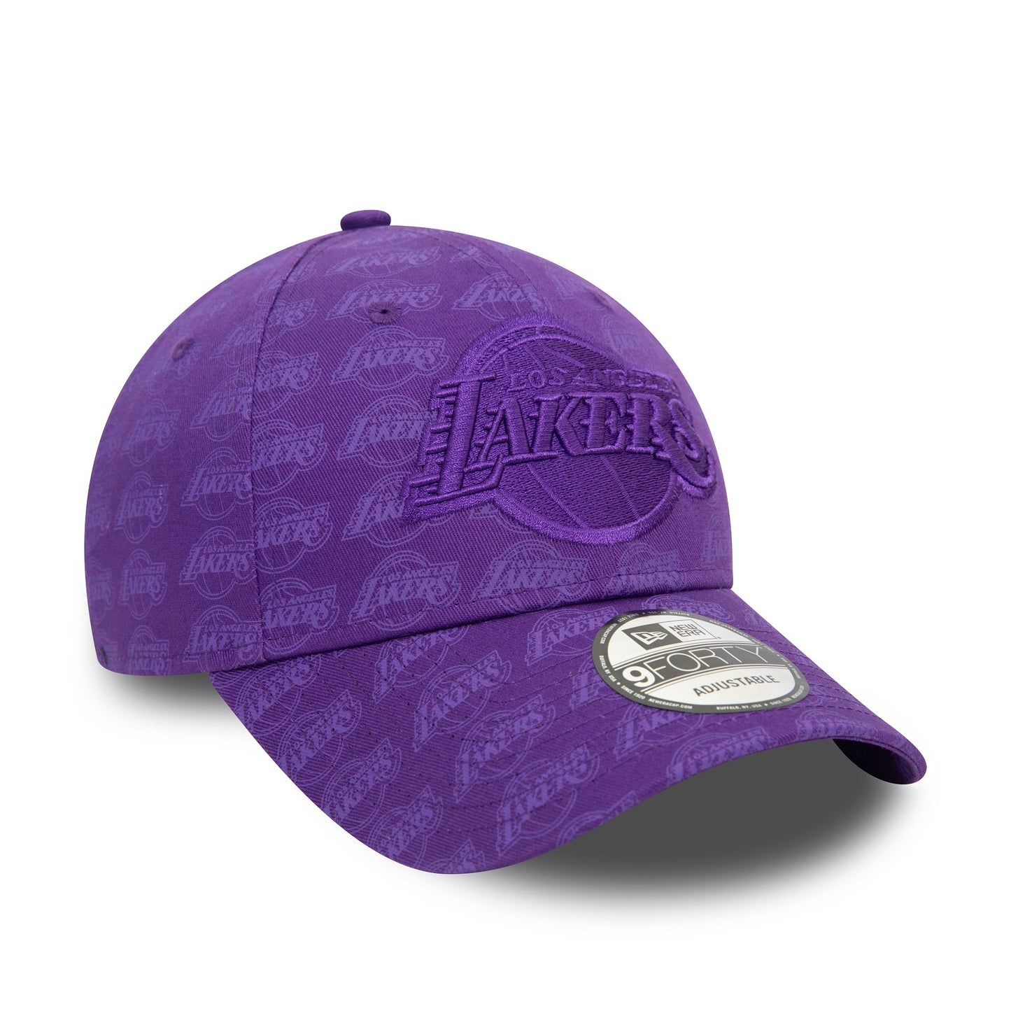 This is a LA Lakers Team Monogram Purple 9FORTY Adjustable Cap 3