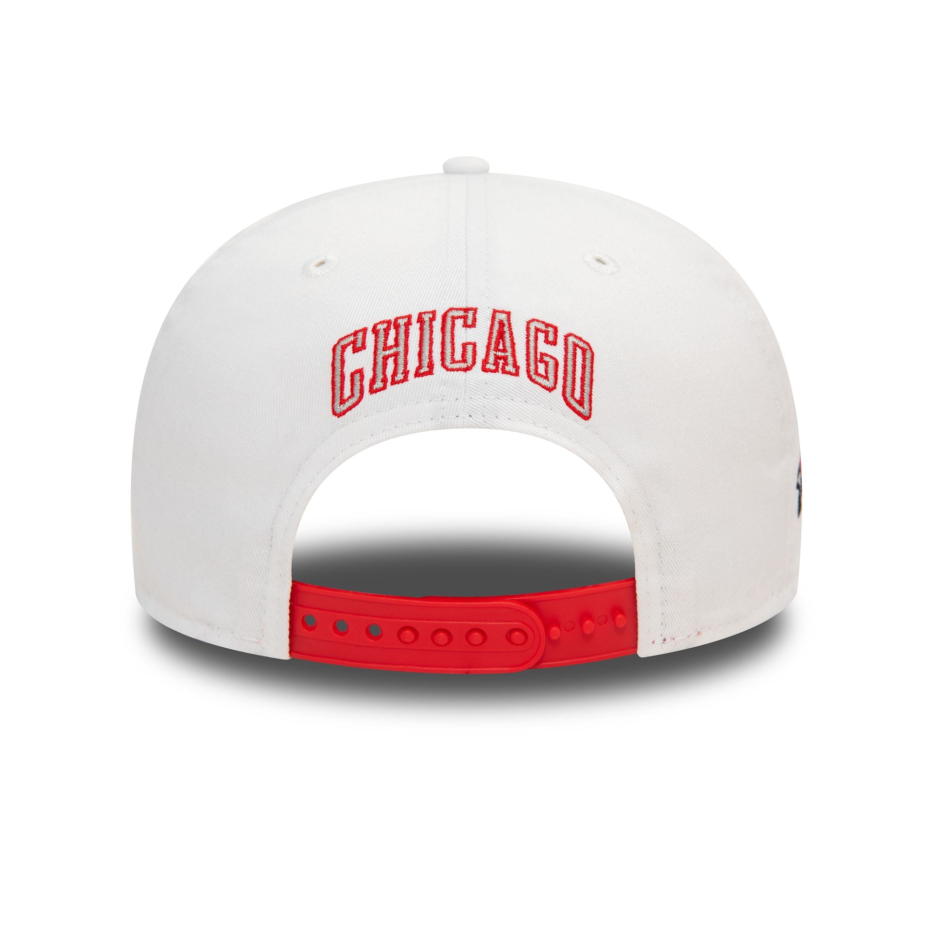 This is a Chicago Bulls White Crown Patch Red 9FIFTY Snapback Cap 4