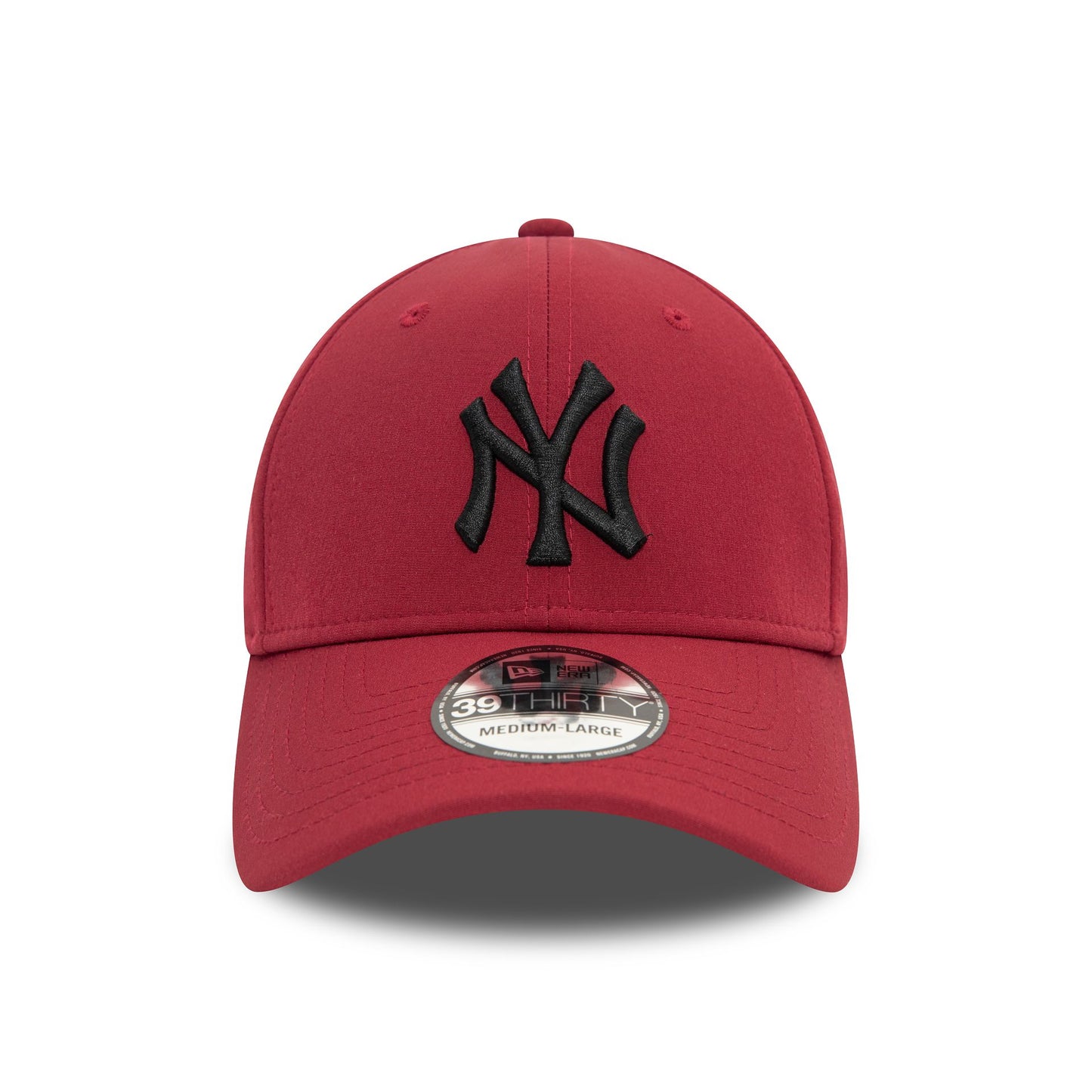 This is a New York Yankees Stretch Nylon Red 39THIRTY Stretch Fit Cap 2