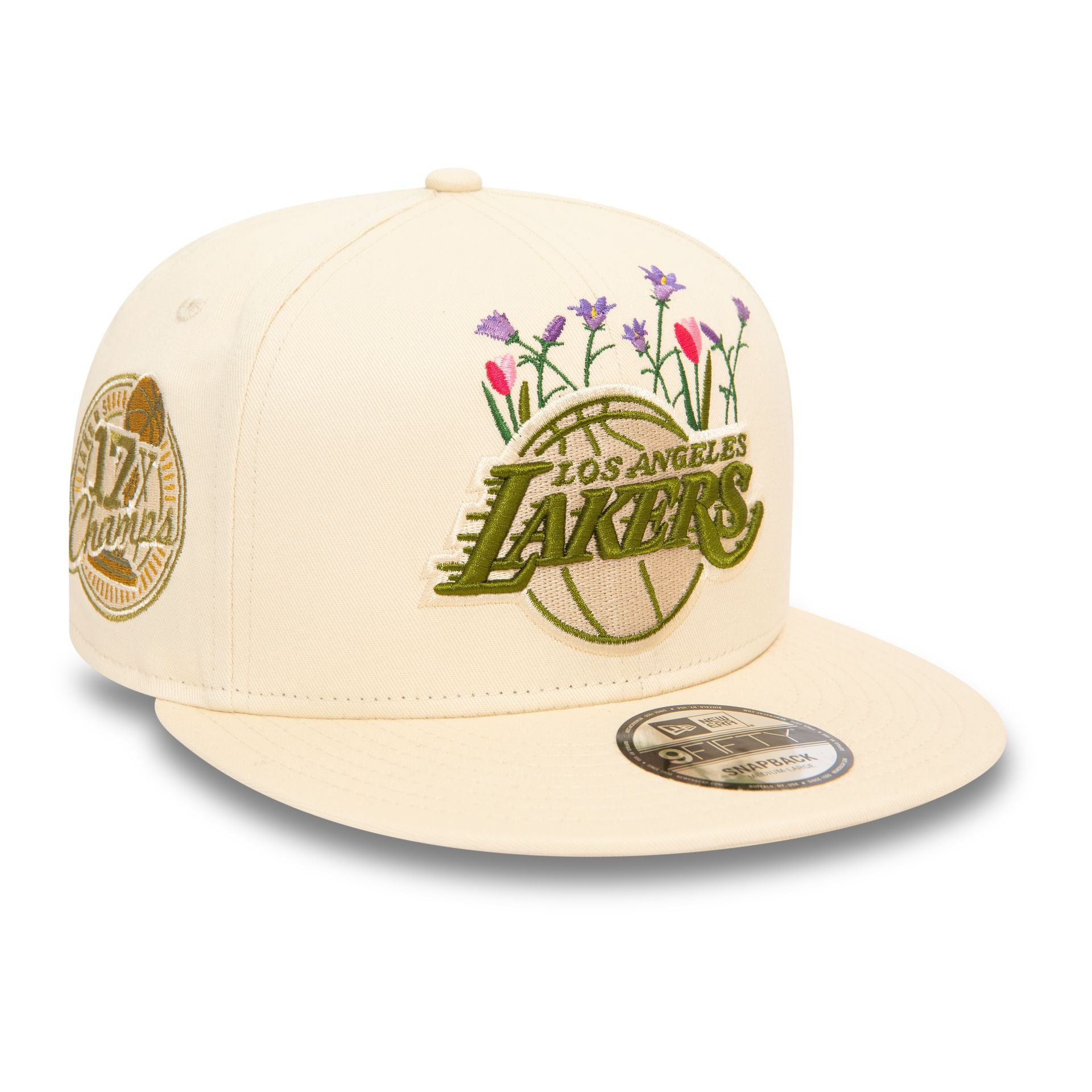 This is a LA Lakers Seasonal Flower Stone 9FIFTY Snapback Cap 3