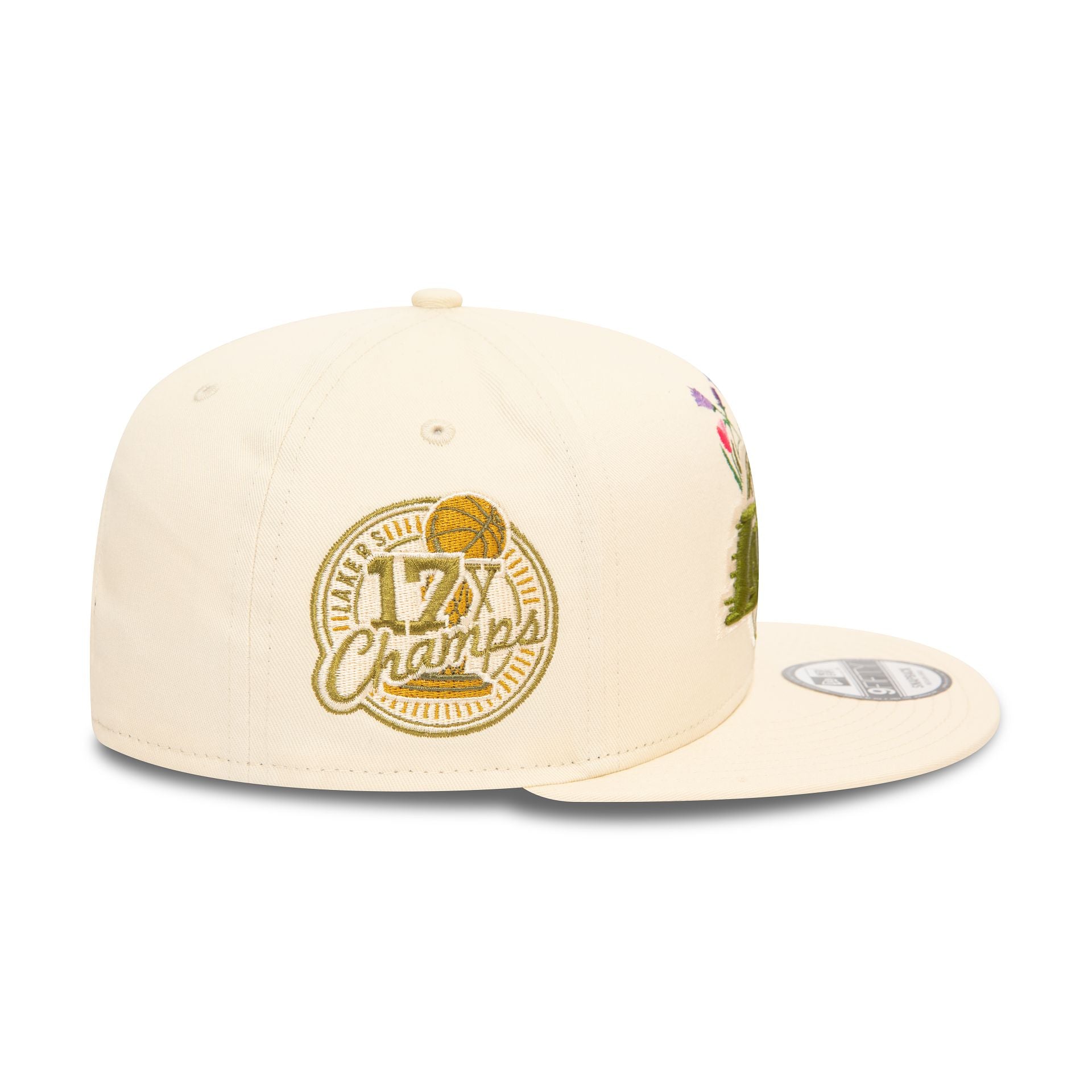 This is a LA Lakers Seasonal Flower Stone 9FIFTY Snapback Cap 6