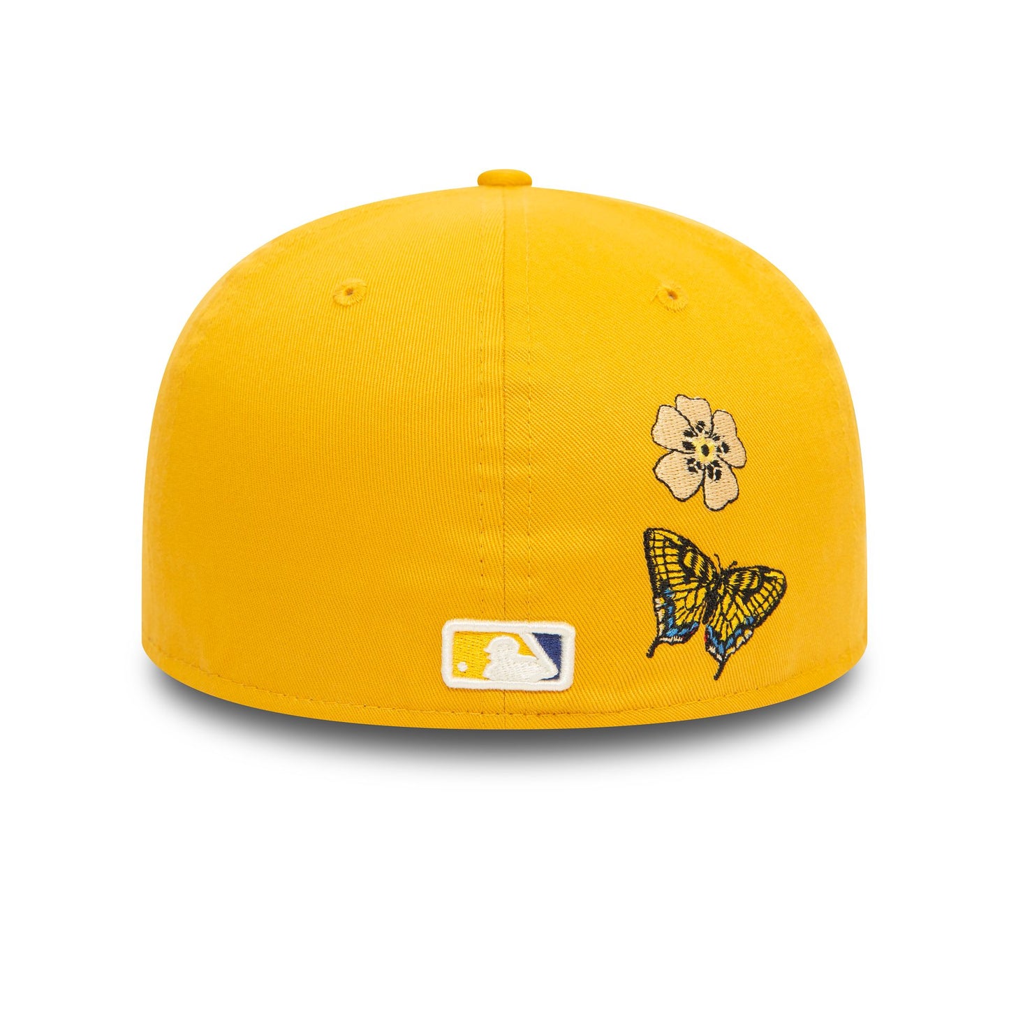 This is a Atlanta Braves MLB Icon Dark Yellow 59FIFTY Fitted Cap 4