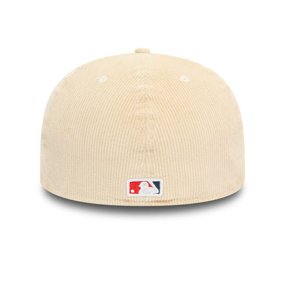 This is a LA Dodgers Cord Light Beige Low Profile 59FIFTY Fitted Cap 4