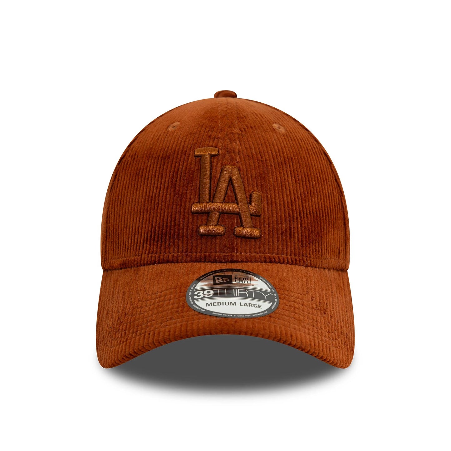 This is a LA Dodgers Cord Brown 39THIRTY Stretch Fit Cap 2