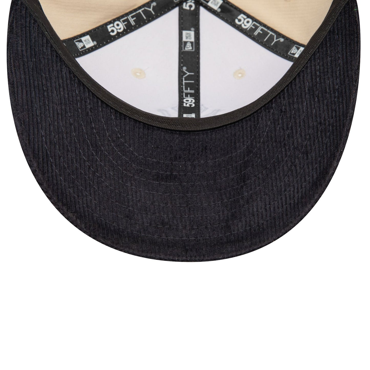 This is a New York Yankees Cord Light Beige Low Profile 59FIFTY Fitted Cap 5