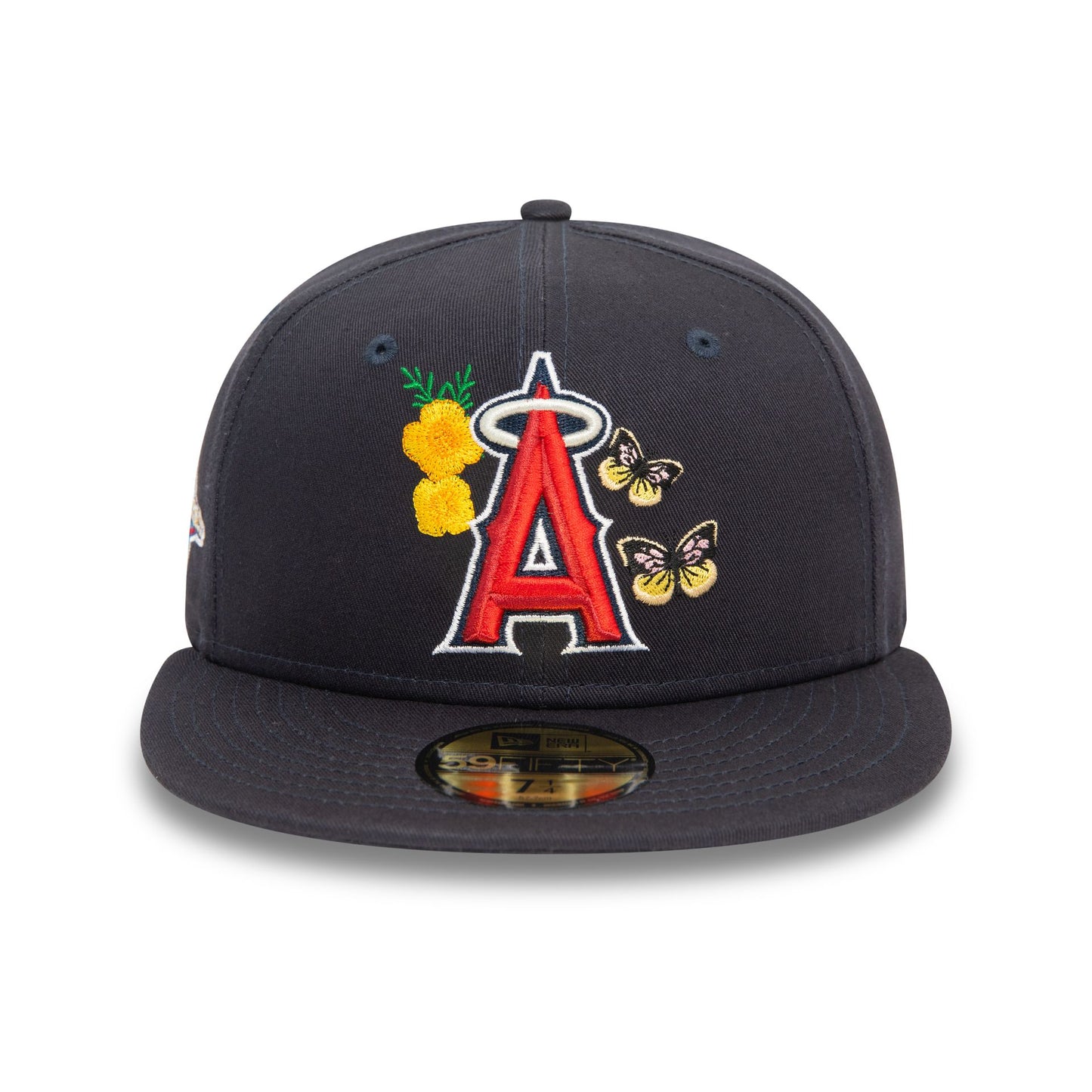 This is a LA Angels MLB Icon Navy 59FIFTY Fitted Cap 2