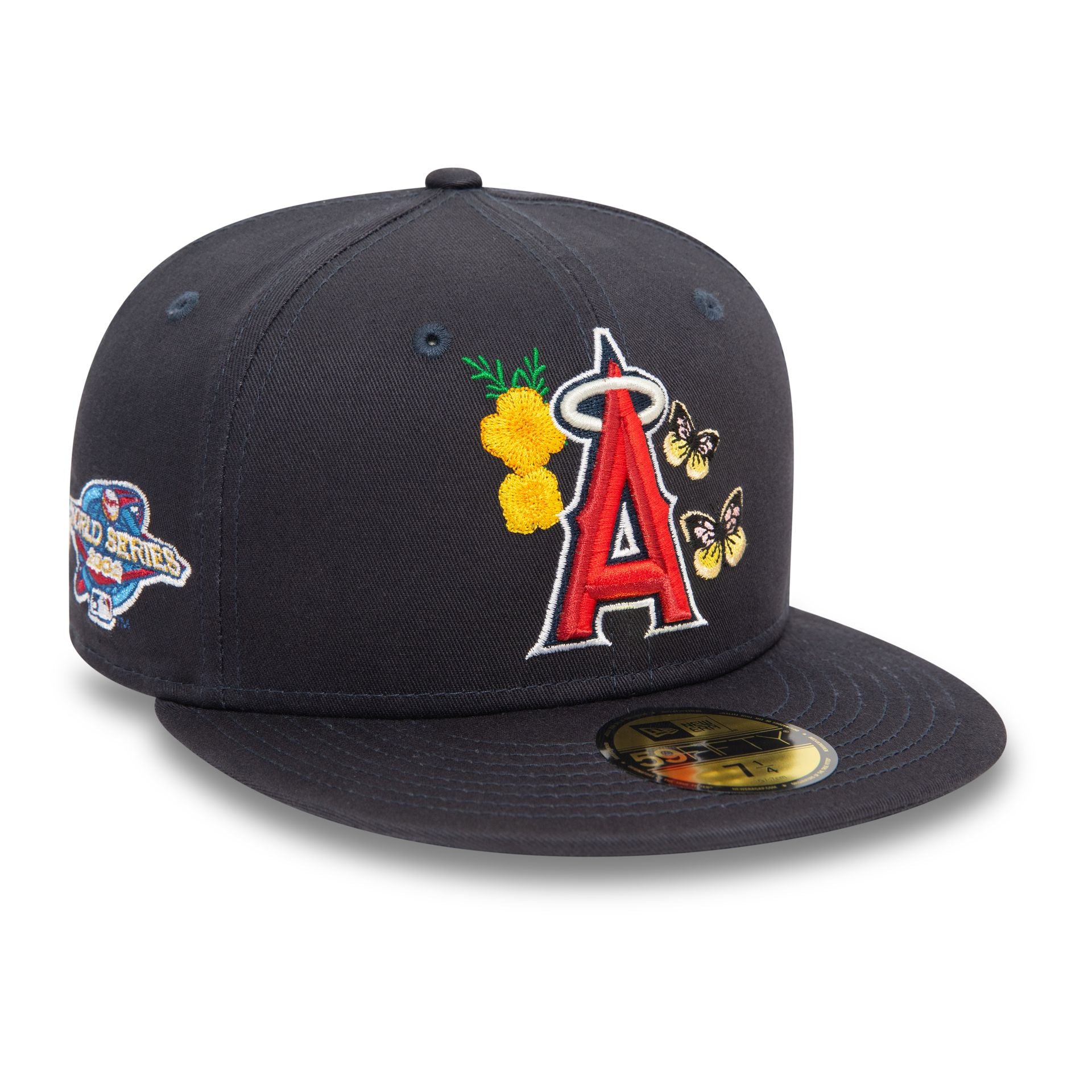 This is a LA Angels MLB Icon Navy 59FIFTY Fitted Cap 3