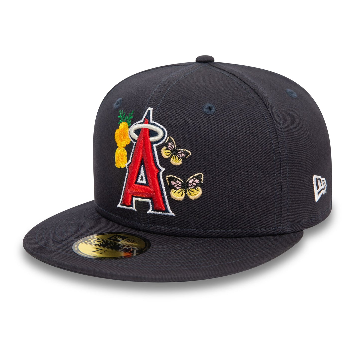 This is a LA Angels MLB Icon Navy 59FIFTY Fitted Cap 1