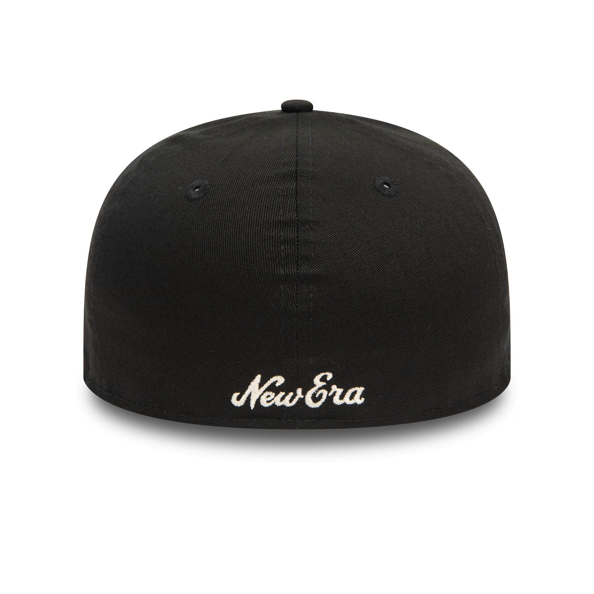 This is a New Era Heritage Script Black Low Profile 59FIFTY Fitted Cap 5