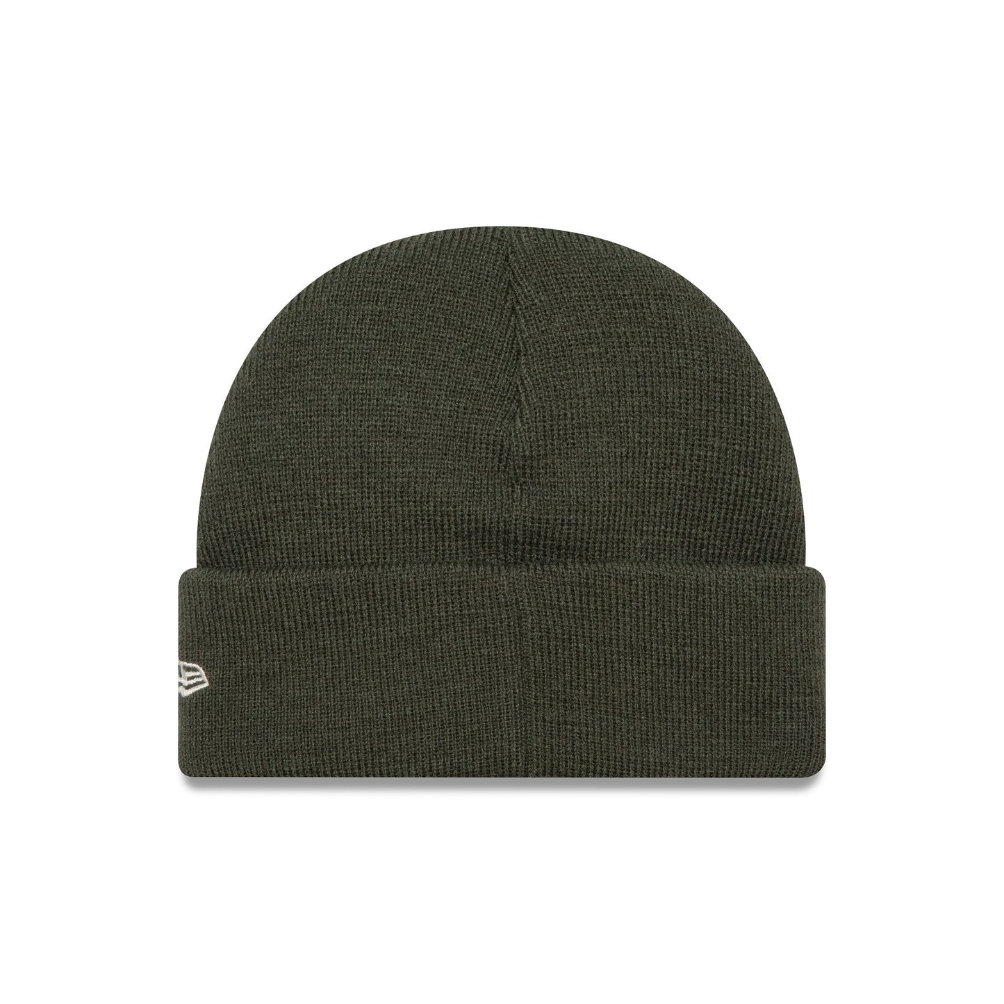 This is a New Era Green Short Cuff Knit Beanie Hat 1