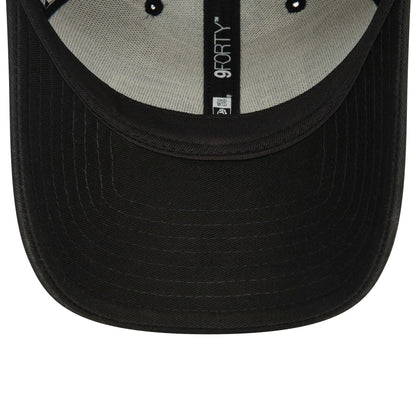 This is a New Era Pin Black 9FORTY Adjustable Cap 5