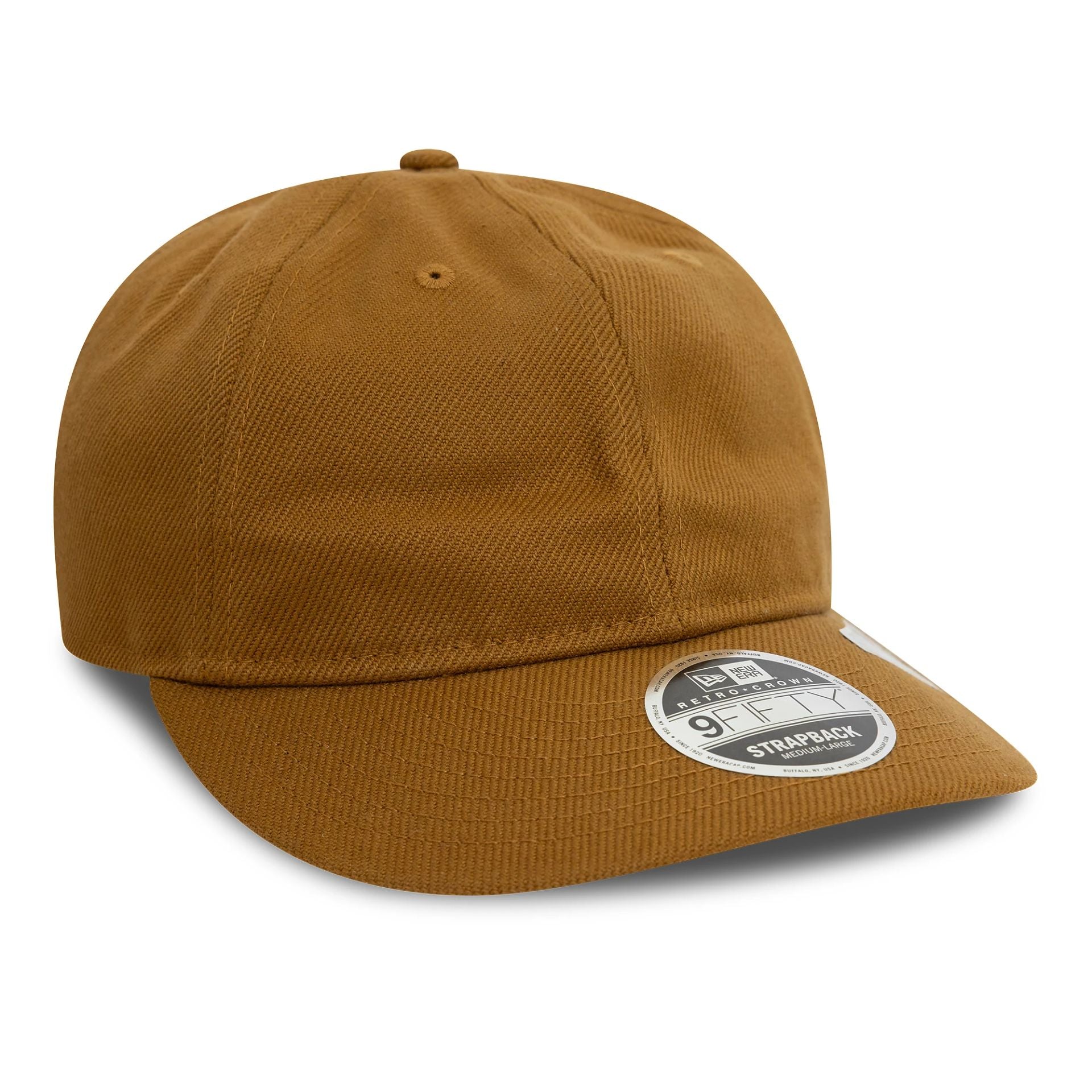 This is a New Era Heavy Twill Beige 9FIFTY Retro Crown Cap 4