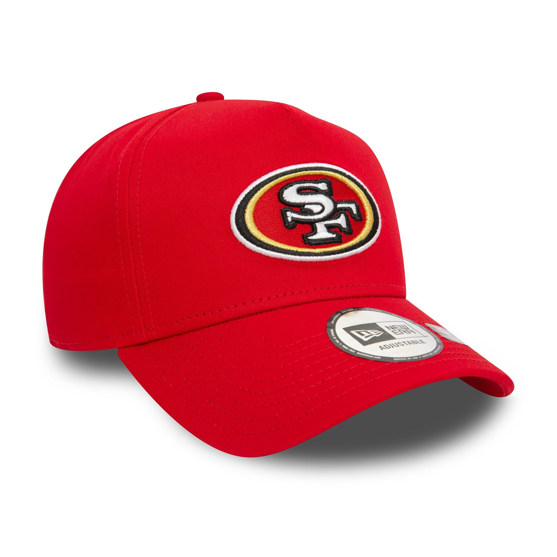 This is a San Francisco 49ers NFL Official Team Colours Red 9FORTY E-Frame Adjustable Cap 4