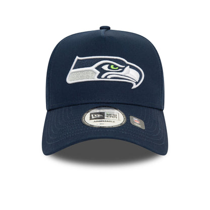 This is a Seattle Seahawks NFL Official Team Colours Dark Blue 9FORTY E-Frame Adjustable Cap 3